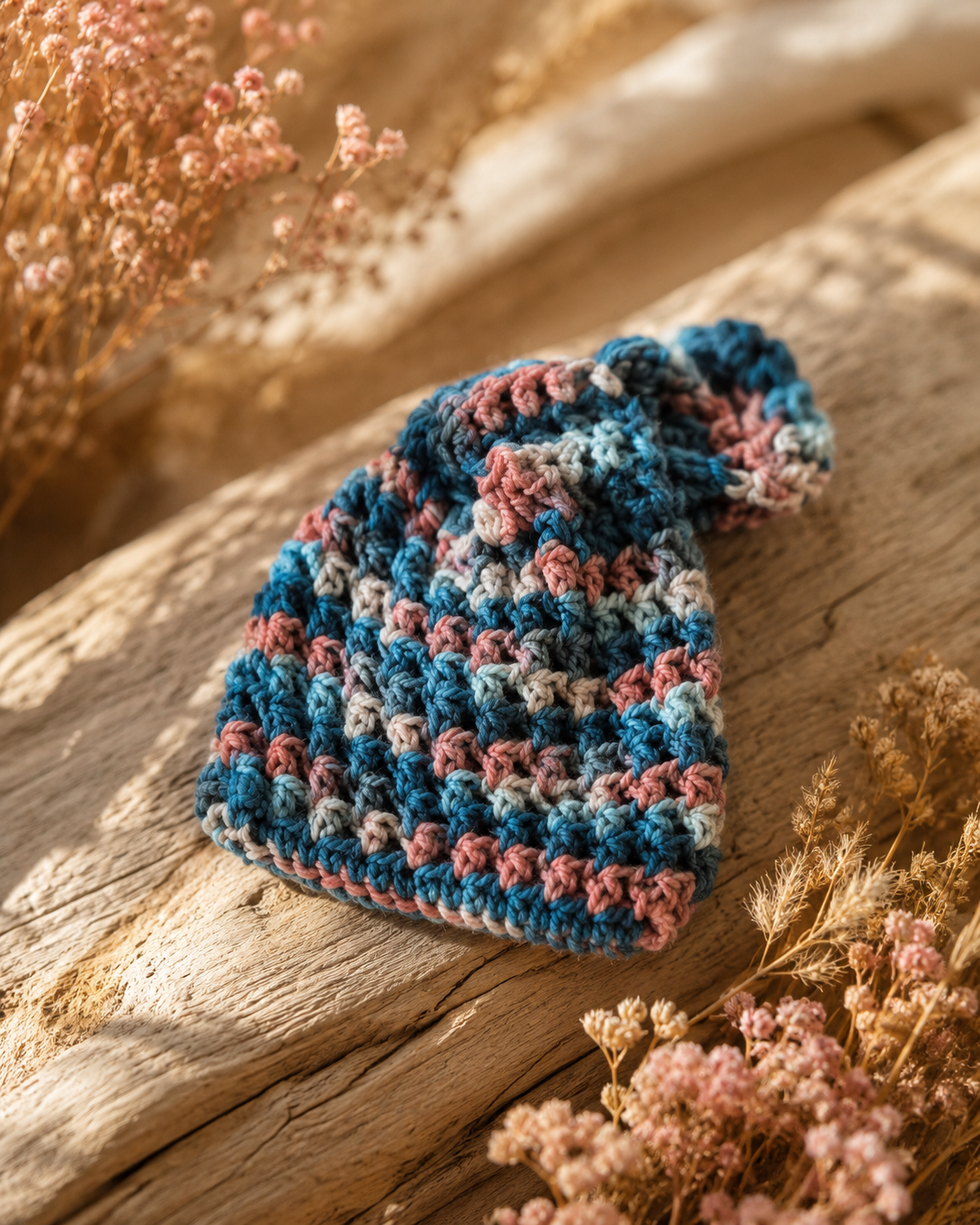 Cotton Soap Bag - Ocean Speckled