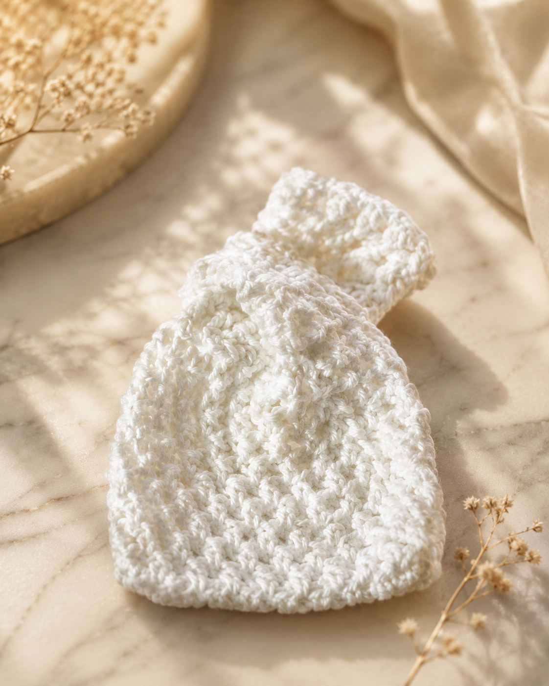 Cotton Soap Bag - Pure White
