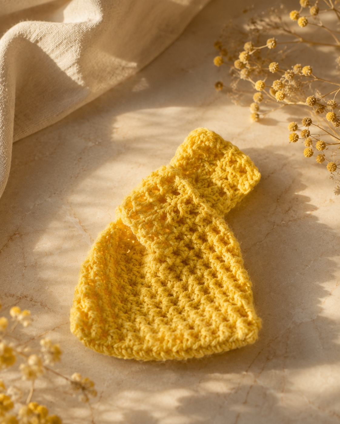 Cotton Soap Bag - Sunshine Yellow