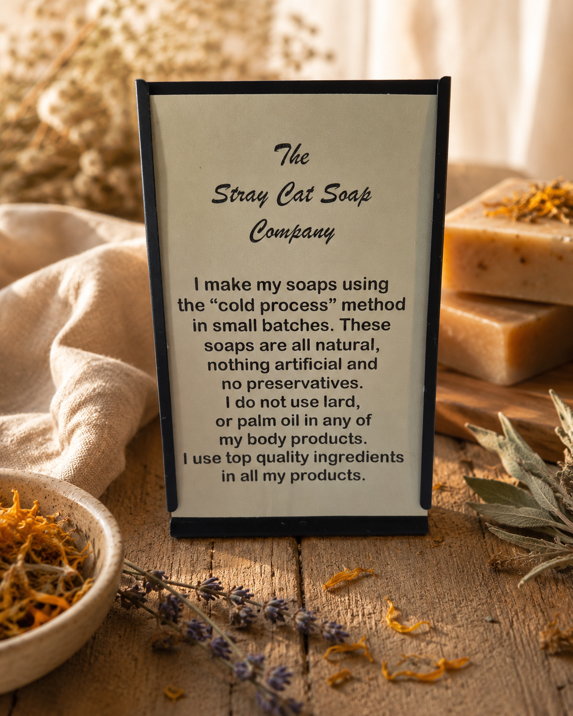 Founder of The Stray Cat Soap Company